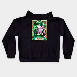 The Fool Lemur Monkey Tarot Card Kids Hoodie